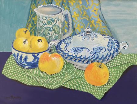 Still life with Tureen and Apples