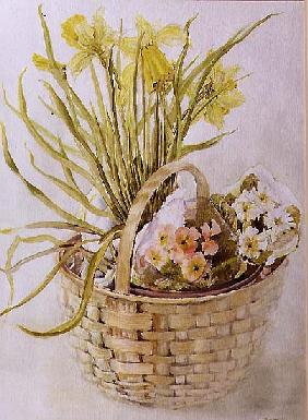 Daffodil Basket (w/c on paper) 