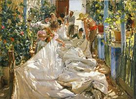 Veliero in riparazione - Joaquin Sorolla