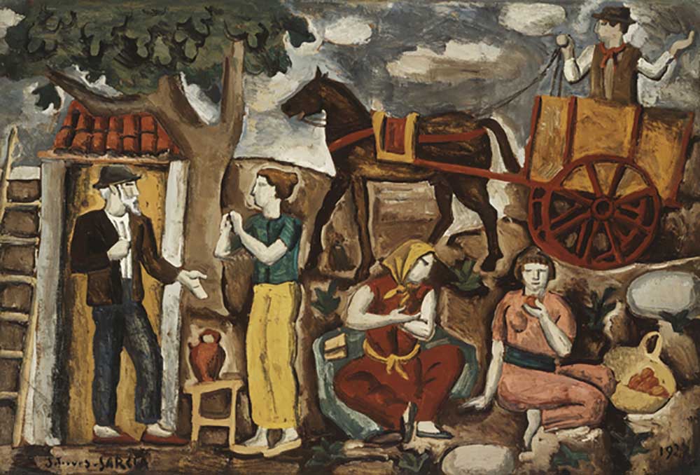 Farmers; Campesinos, 1927 a Joaquin Torres-Garcia