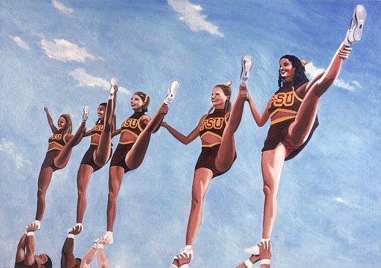 Florida State Cheerleaders, 2002 (oil on canvas)  a Joe Heaps  Nelson