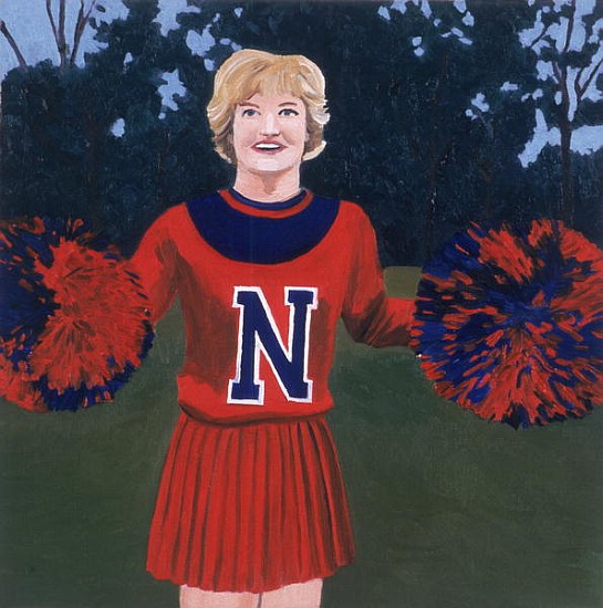 ''N'' Cheerleader, 2000 (oil on panel)  a Joe Heaps  Nelson
