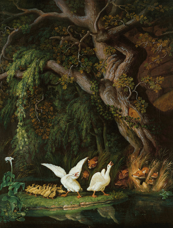 Foxes and Geese a Joh. Heinrich d.Ä. Tischbein