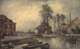 An einem Kanal a Johan Barthold Jongkind