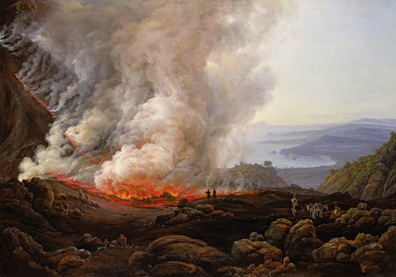 Eruption of the Volcano Vesuvius a Johan Christian Clausen Dahl