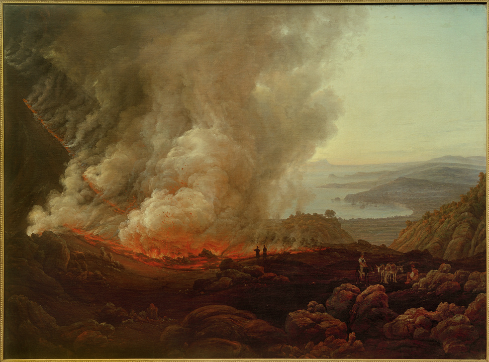 Der Ausbruch des Vesuv im Dezember 1820. a Johan Christian Clausen Dahl