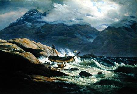 Shipwreck on the Norwegian Coast a Johan Christian Clausen Dahl