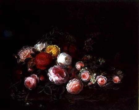 Roses in a Landscape a Johan Laurentz Jensen