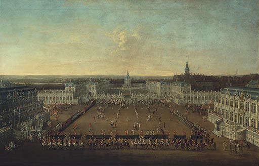 Dresden,Zwinger mit Karneval a Johann Alexander Thiele