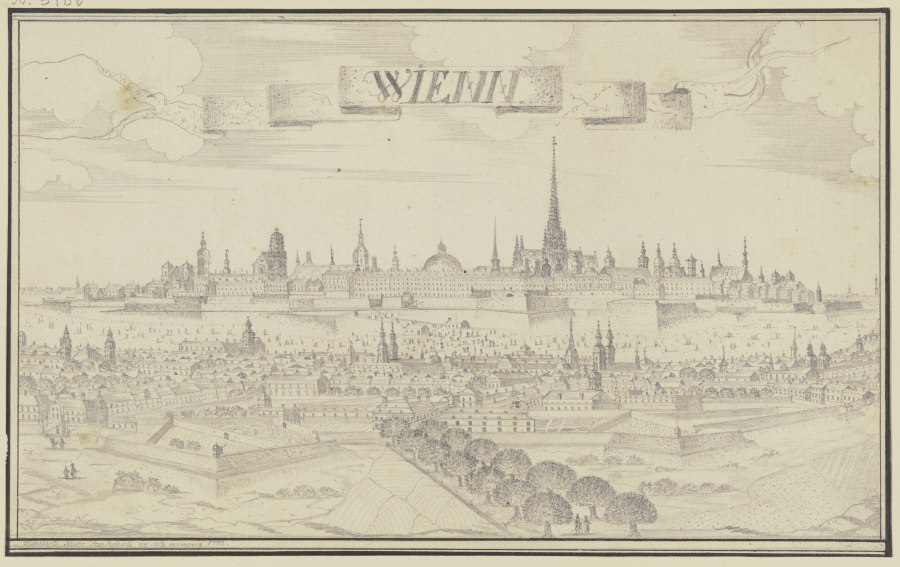 View on Vienna a Johann Baptist Reiser