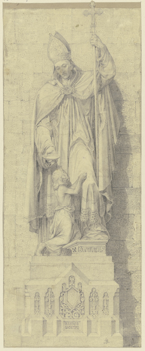Statue des Heiligen Bonifazius a Johann Baptist Scholl d. J.