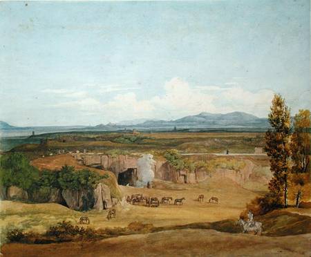 View of the Roman Campagna a Johann Christoph Erhard