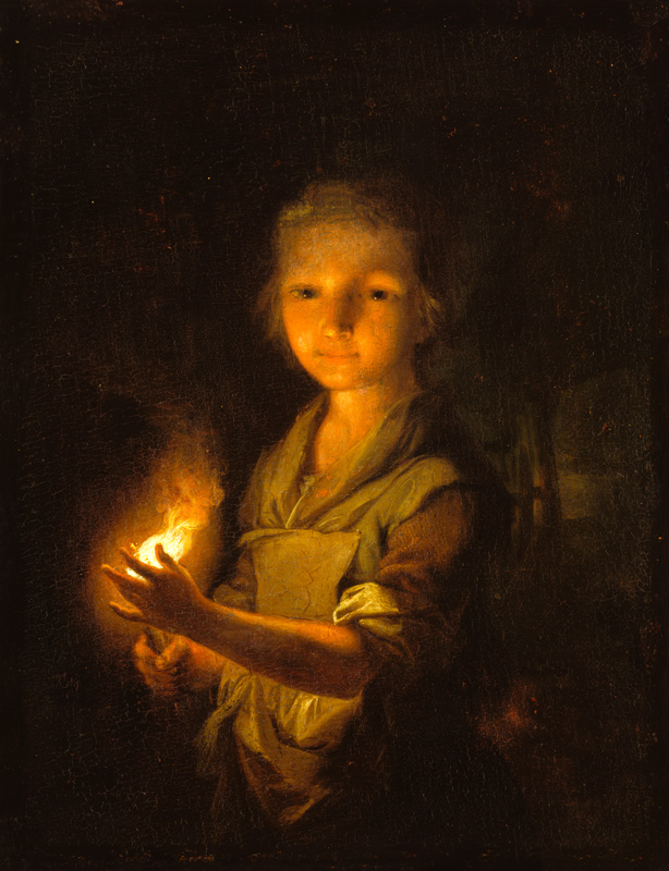 Girl with a Burning Torch a Johann Conrad Seekatz