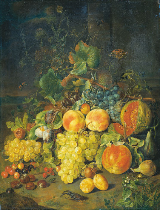 Still Life with Fruits a Johann Daniel Bager