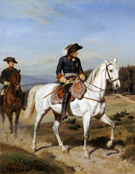 Friedrich the Great in front of Schweidnitz. a Johann Emil Hünten