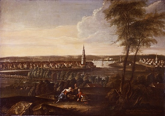 View of the Church of the Holy Spirit and the suburb of Nowawes from Brauhausberg a Johann Friedrich Meyer
