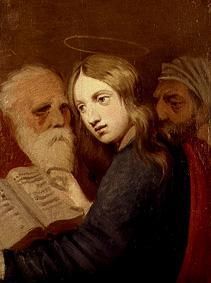 12-year-old Jesus with the document scholars a Johann Friedrich Overbeck