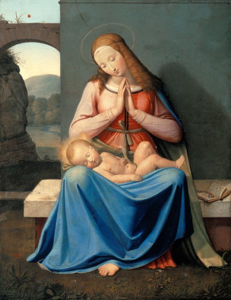 The Madonna in front of the wall a Johann Friedrich Overbeck