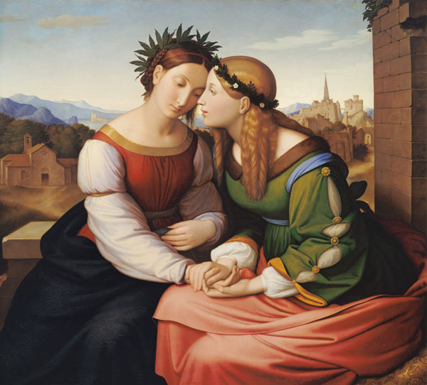 Italia and Germania (Sulamith and Maria) a Johann Friedrich Overbeck