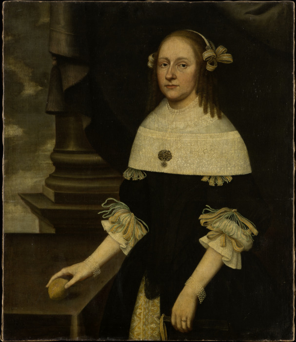 Portrait of Maria Margareta von Holzhausen a Johann Friedrich Trescher