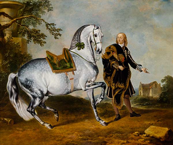 The dapple-gray horse Sarramoc a Johann Georg de Hamilton
