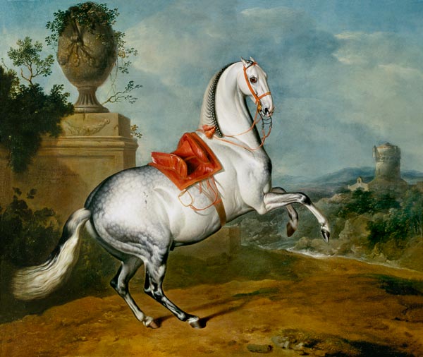 The Dapple Grey Galloping a Johann Georg Hamilton