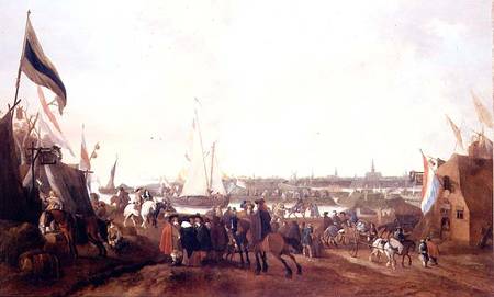 View of Hulst, Zeeland a Johann Georg Meyer von Bremen