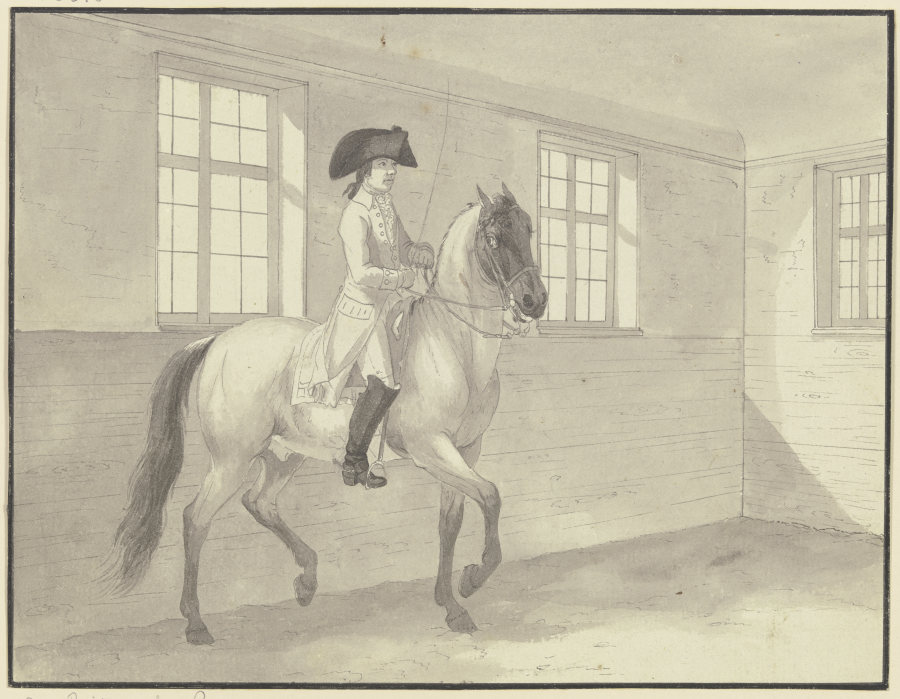 Reiter in einer Reitschule a Johann Georg Pforr