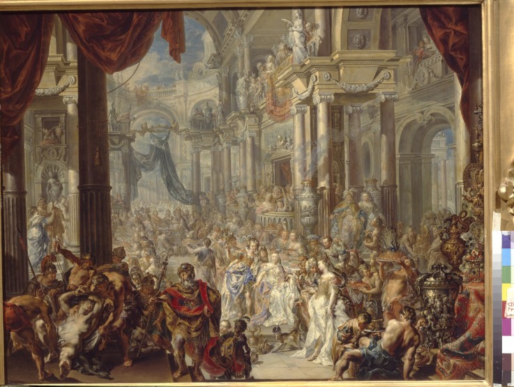 The Parable of the Wedding Feast a Johann Georg Platzer