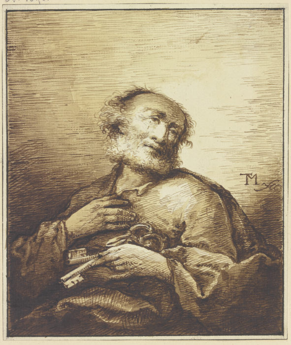 Peter the Apostle a Johann Georg Trautmann