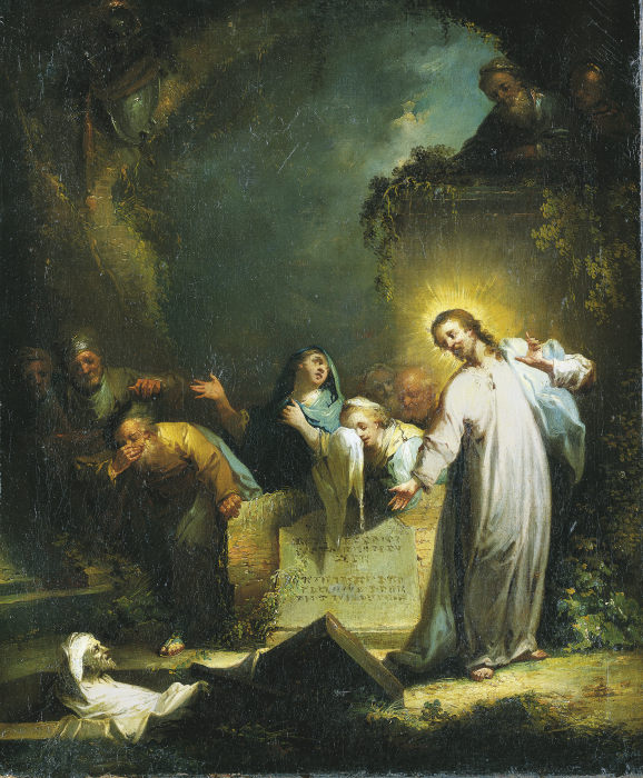 The Raising of Lazarus a Johann Georg Trautmann
