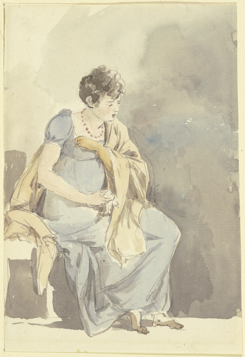 Sitting woman a Johann Georg von Dillis