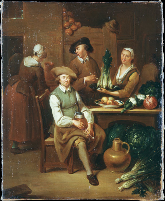 Kitchen Interior a Johann Gerlach Lambert