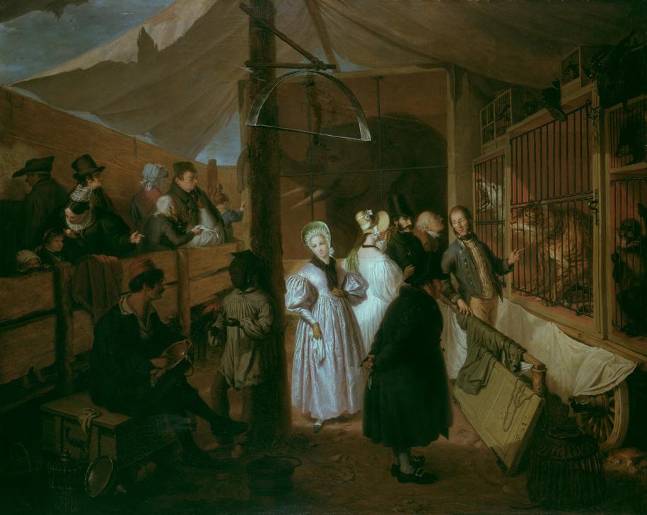 Inside an Animal Show-Booth a Johann Geyer