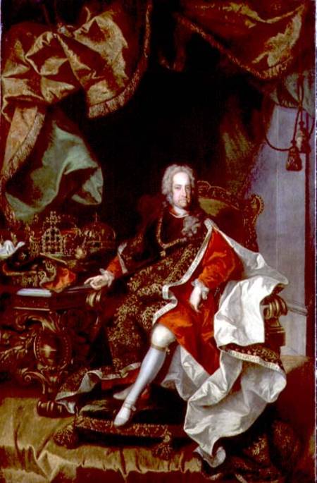 Emperor Charles VI (1685-1740) a Johann Gottfried Auerbach