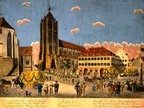 Reaping feast in Ulm on August 5th a Johann Hans