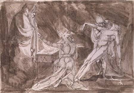 Study for "Saul and the Witch of Endor" a Johann Heinrich Füssli