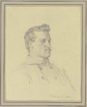 Der Maler Frederic Leighton, Brustbild nach rechts