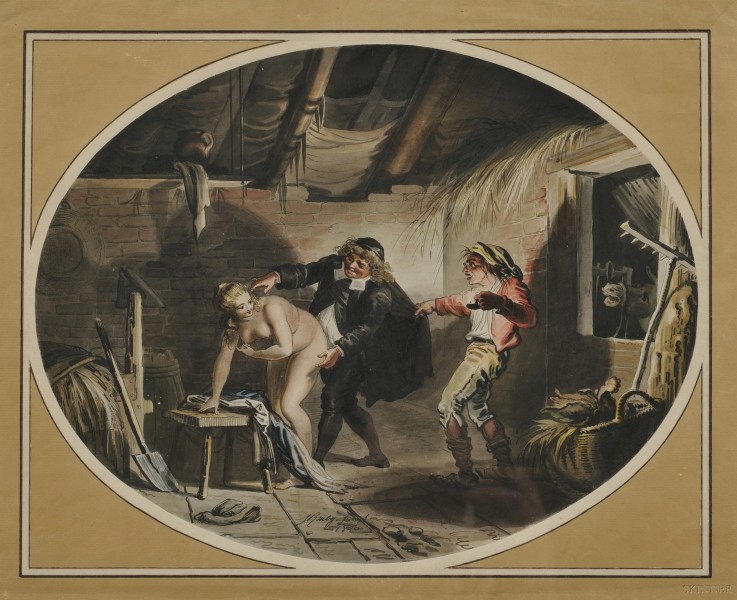 La Jument du compère Pierre (after the poem by Jean de La Fontaine) a Johann Heinrich Ramberg
