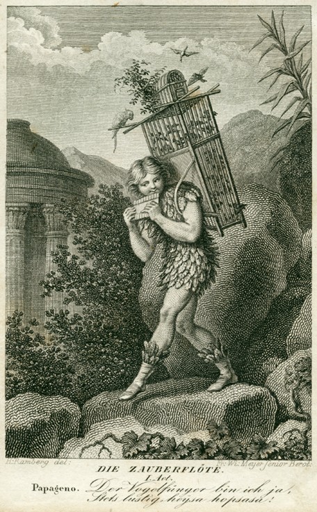 Mozart's Zauberflöte a Johann Heinrich Ramberg