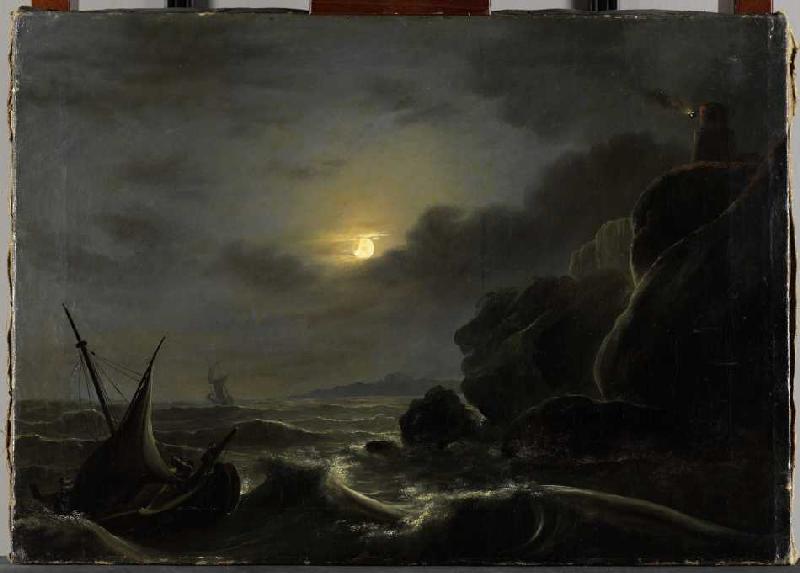 Sturm auf dem Meere a Johann Heinrich Ramberg