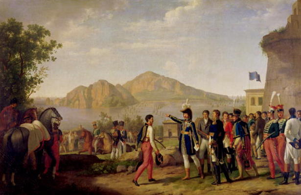 Joachim Murat (1767-1815) Marshal of France and King of Naples Ordering the Capture of Capri in 1808 a Johann Heinrich Schmidt