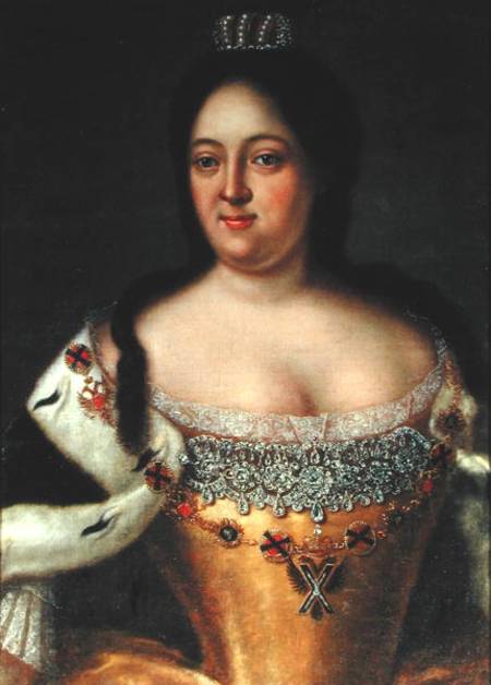 Portrait of Empress Anna Ioannovna (1693-1740) a Johann Heinrich Wedekind