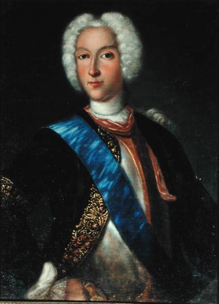 Portrait of Tsar Peter II (1715-1730) a Johann Heinrich Wedekind