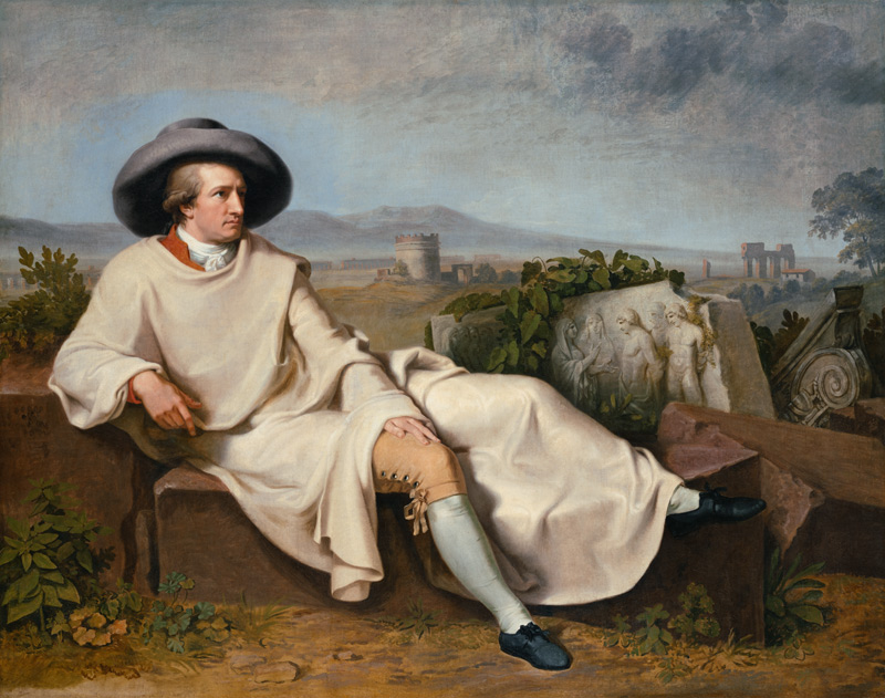 Goethe in the Roman Campagna a Johann Heinrich Wilhelm Tischbein