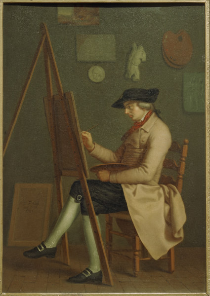 Tischbein , Self-portrait a Johann Heinrich Wilhelm Tischbein