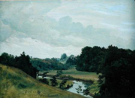 The River Alster at Poppenbuttel in the Morning a Johann Herman Carmiencke