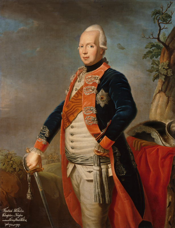 Frederick William II of Prussia, c.1770 a Johann Jacob Tischbein