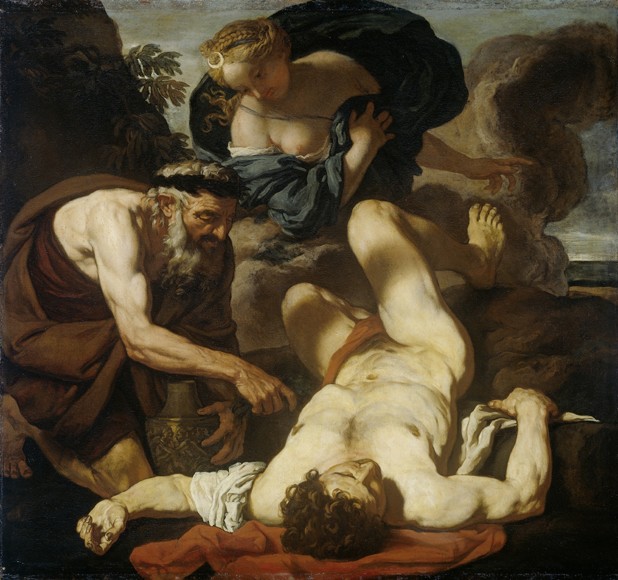 Selene and Endymion (The Death of Orion) a Johann Karl Loth
