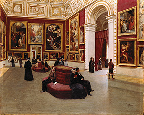 The Rubenssaal in the old pinacotheca Munich a Johann Lorenz Maaß